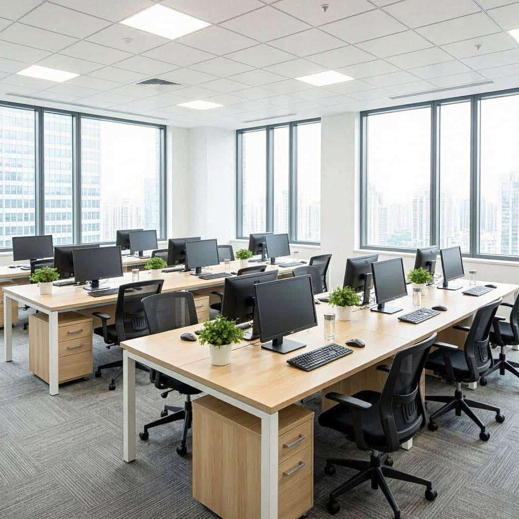 行政前台写字楼办公采光通风体验面对供应商连续来访应按什么顺序处理